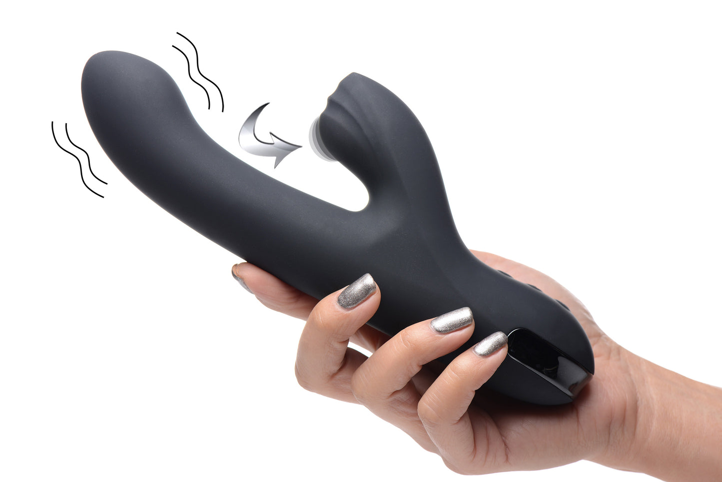 Vibrador Estimulante Clítoris Consolador Rabbit Recargable 5 Star Rabbit 13X Silicone Pulsing & Vibrating Rabbit - Black
