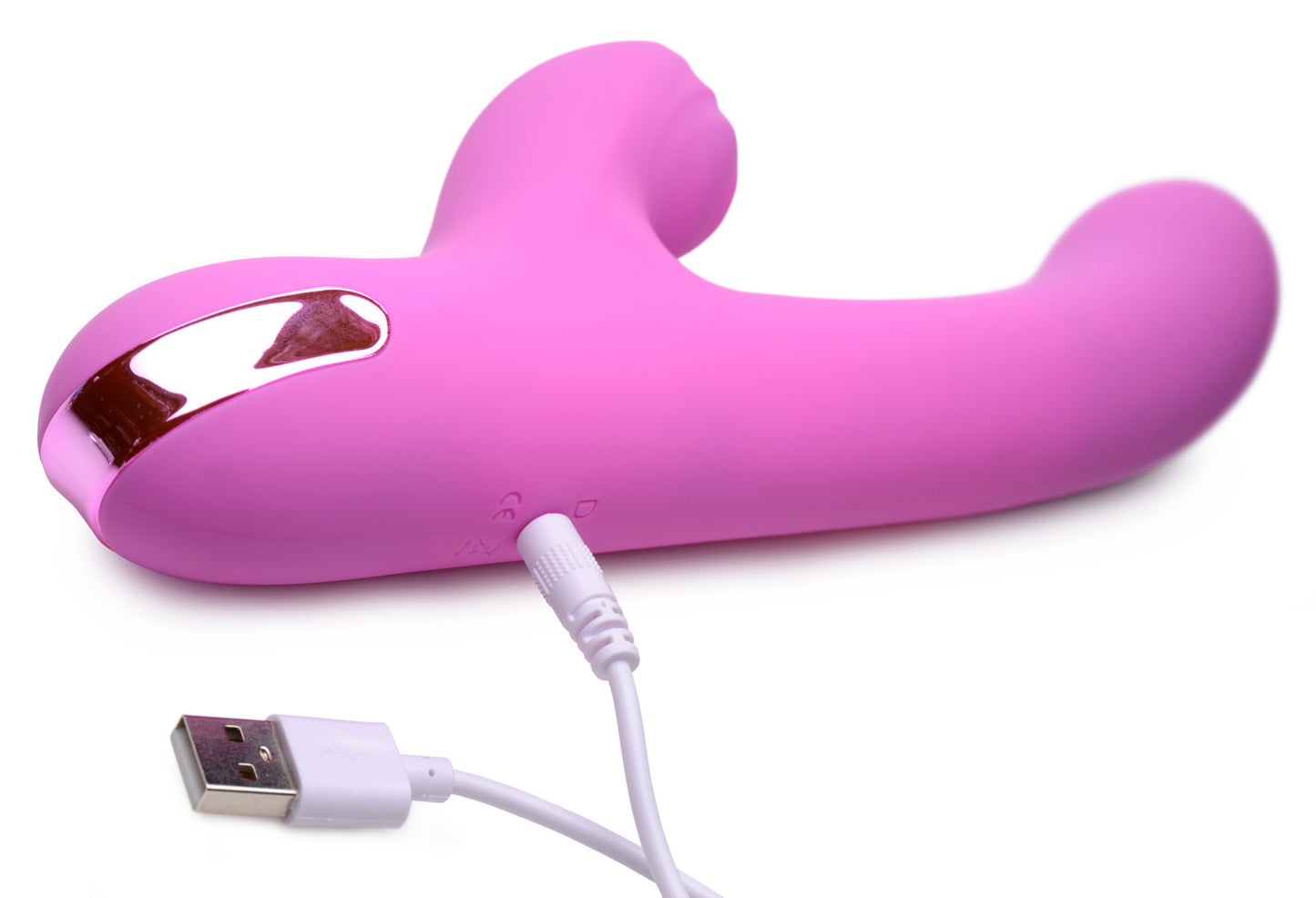 Vibrador Recargable Ultra Estimulante Clítoris Pulsaciones 5 Star Rabbit 13X Silicone Pulsing & Vibrating Rabbit - pink