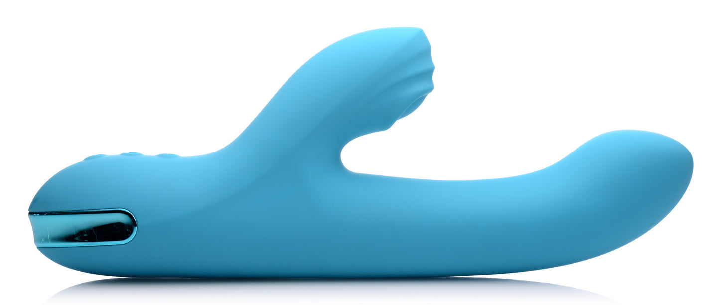 Vibrador De Lujo Recargable Estimulador Clítoris Pulsación 5 Star Rabbit 13X Silicone Pulsing & Vibrating Rabbit - Teal