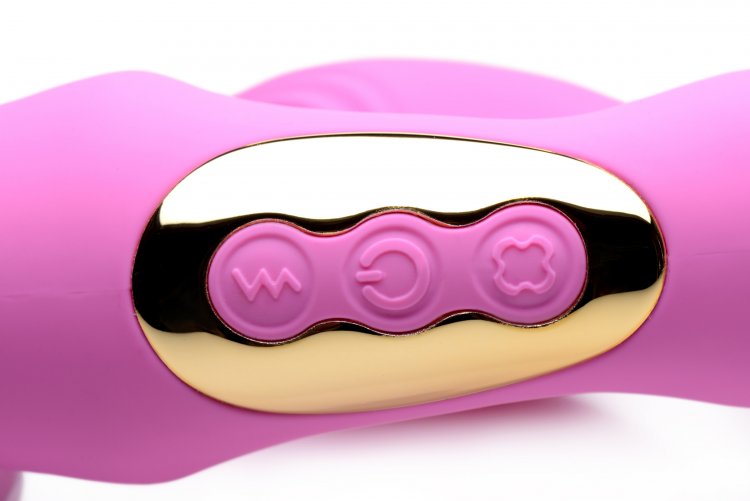 Vibrador Dildo Lésbico Strapless Strap-on Control Pulsaciones 15X U-Pulse Pulse & Vibe Strapless Strap-on w/ Remote - Pink