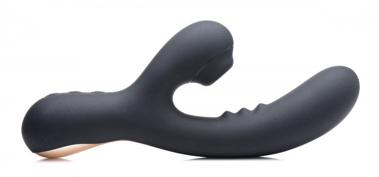 Potente Vibrador Succionador De Clitoris Recargable 8X Silicone Suction Rabbit - Black