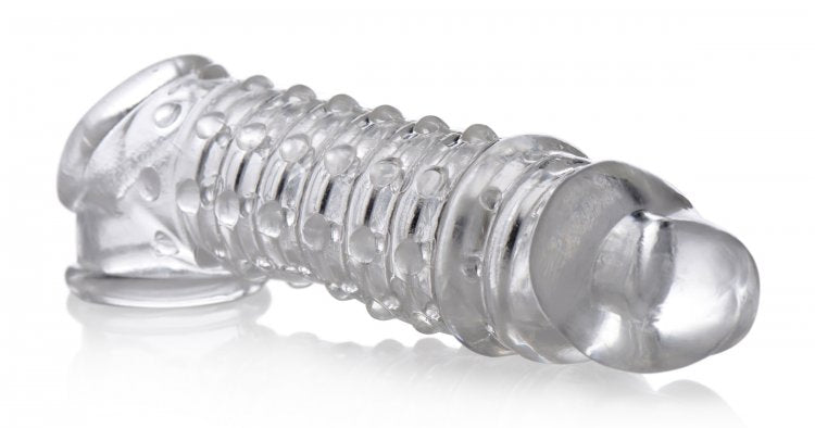 Funda Extensión Textura, Pene Incrementar Engrosar 1.5 Inch Penis Enhancer Sleeve - Clear