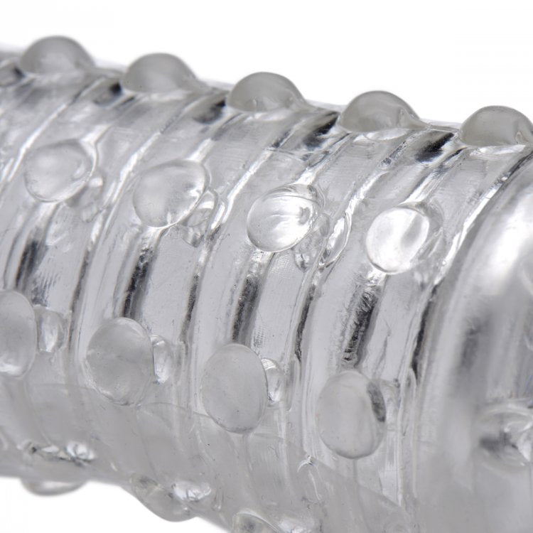 Funda Extensión Textura, Pene Incrementar Engrosar 1.5 Inch Penis Enhancer Sleeve - Clear
