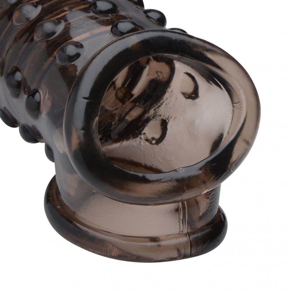 Funda Extensión Textura, Pene Incrementar Engrosar 1.5 Inch Penis Enhancer Sleeve - Smoke