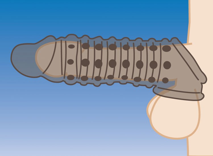 Funda Extensión Textura, Pene Incrementar Engrosar 1.5 Inch Penis Enhancer Sleeve - Smoke