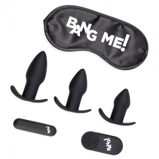 Plug Anal Vibrador Set 3 Tamaños Placer Anal Plugs 28X Backdoor Adventure Remote Control 3 Piece Butt Plug Vibe Kit