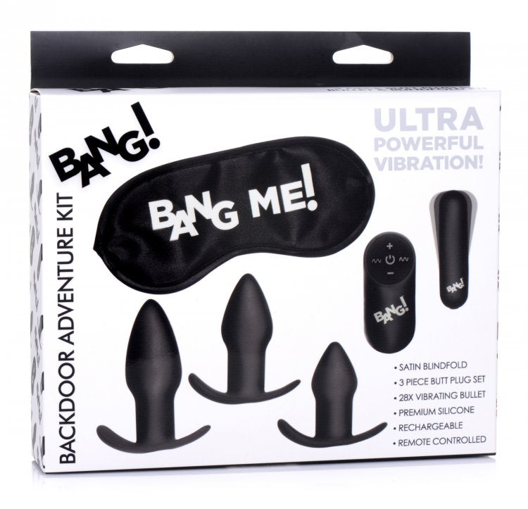 Plug Anal Vibrador Set 3 Tamaños Placer Anal Plugs 28X Backdoor Adventure Remote Control 3 Piece Butt Plug Vibe Kit