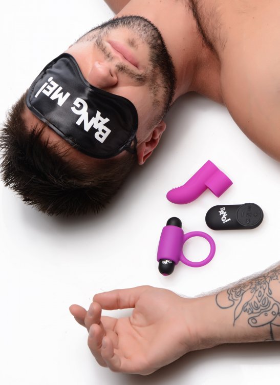 Anillo Pene Dedo Vibrador Estimulador Anal Vaginal Dedal Couple's Kit Remote Control C-Ring & Finger Vibe