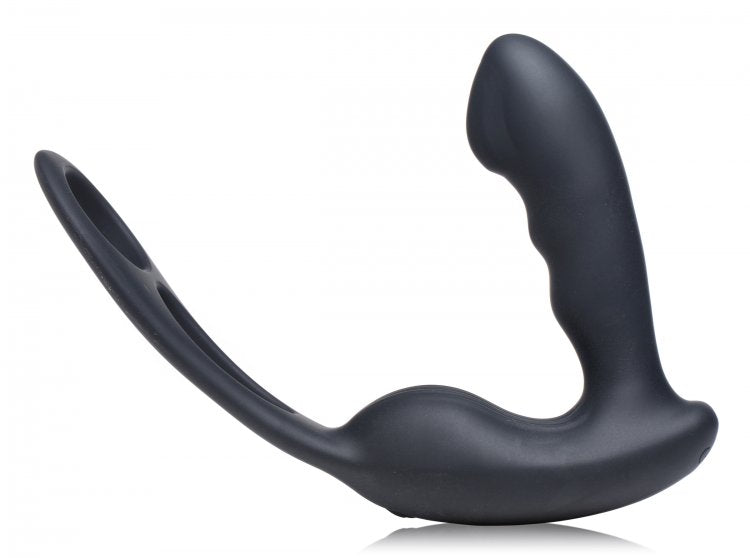 Vibrador Anal Sujetador De Bolas Anillo Prostatico Control Remoto 7X P-STRAP Milker Vibrating Prostate Stim w/ Cock & Ball Harness