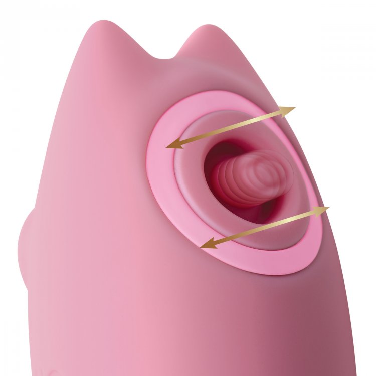 Vibrador Succionador Pulsaciones Clítoris Pezones Recargable Shegasm Kitty Licker 5X 3-in-1 Clit Stimulator