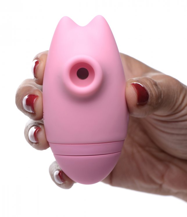 Vibrador Succionador Pulsaciones Clítoris Pezones Recargable Shegasm Kitty Licker 5X 3-in-1 Clit Stimulator
