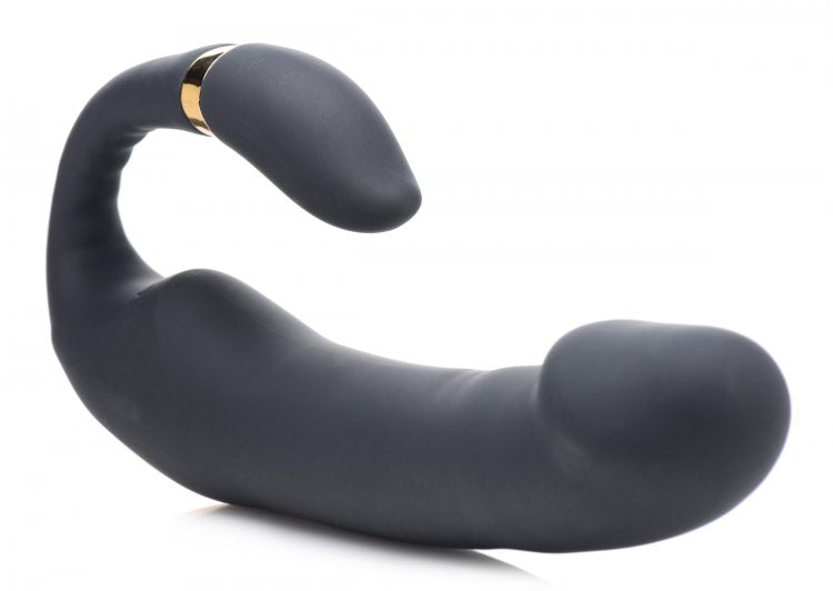 Vibrador Estimulador Vaginal Potente Silicona Flexible Inmi 10X Pleasure Pose Come Hither Silicone Vibe w/ Poseable Clit Stim