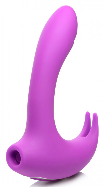 Succionador Clítoris Vibrador Estimulante Punto G Recargable 12X Lux Rocker Pulsing & Vibrating G-Spot Rabbit