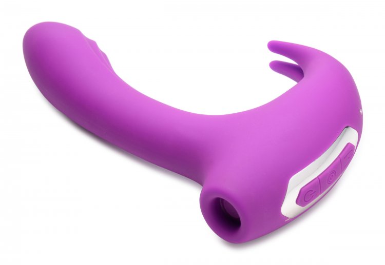 Succionador Clítoris Vibrador Estimulante Punto G Recargable 12X Lux Rocker Pulsing & Vibrating G-Spot Rabbit