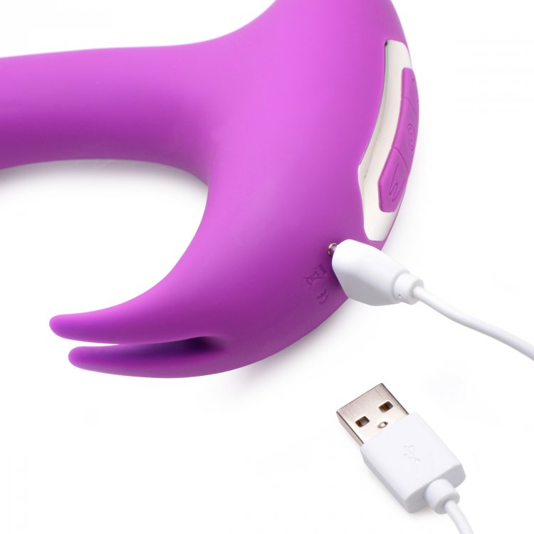 Succionador Clítoris Vibrador Estimulante Punto G Recargable 12X Lux Rocker Pulsing & Vibrating G-Spot Rabbit