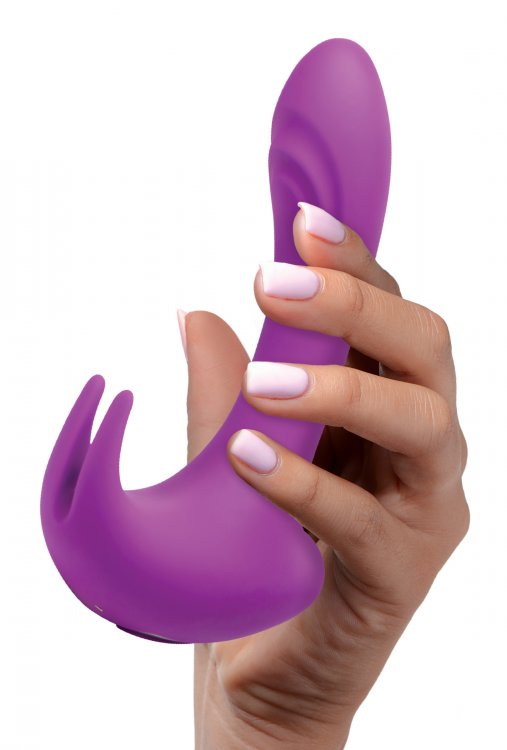 Succionador Clítoris Vibrador Estimulante Punto G Recargable 12X Lux Rocker Pulsing & Vibrating G-Spot Rabbit