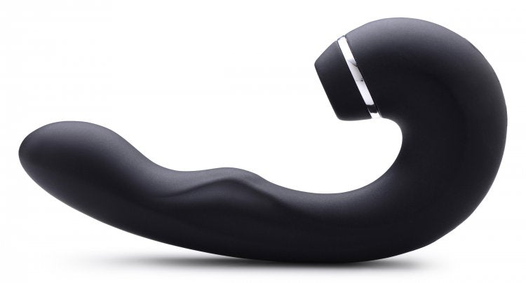 Succionador Vibrador Estimula Clítoris Punto G Pulsaciones Shegasm 5 Star 10X Tapping G-Spot Vibe w/ Suction - Black