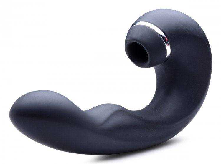 Succionador Vibrador Estimula Clítoris Punto G Pulsaciones Shegasm 5 Star 10X Tapping G-Spot Vibe w/ Suction - Black