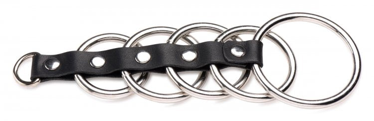 Sujetador Cock Ring Pene Anillo De Castidad Jaula 5 Anillos/ 5 Ring Chastity Device