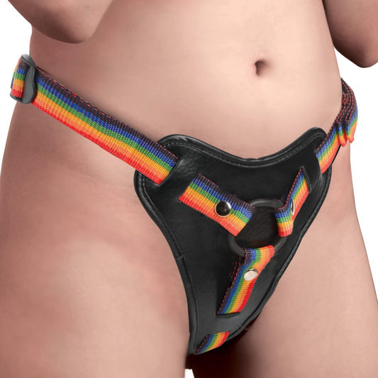 Arnes Para Dildo Para Juegos De Pareja O Lesbico Proud Rainbow Harness