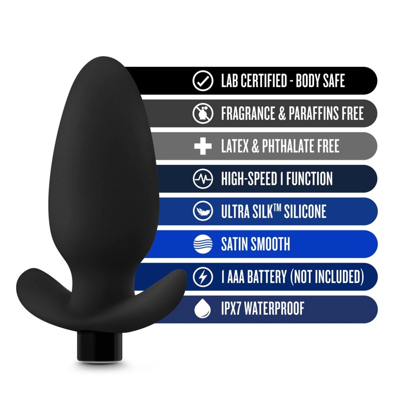 Vibrador De Silicon Plug Anal Fantasy Beginners Anal Anal Adventures Platinum - Silicone Saddle Plug - Black
