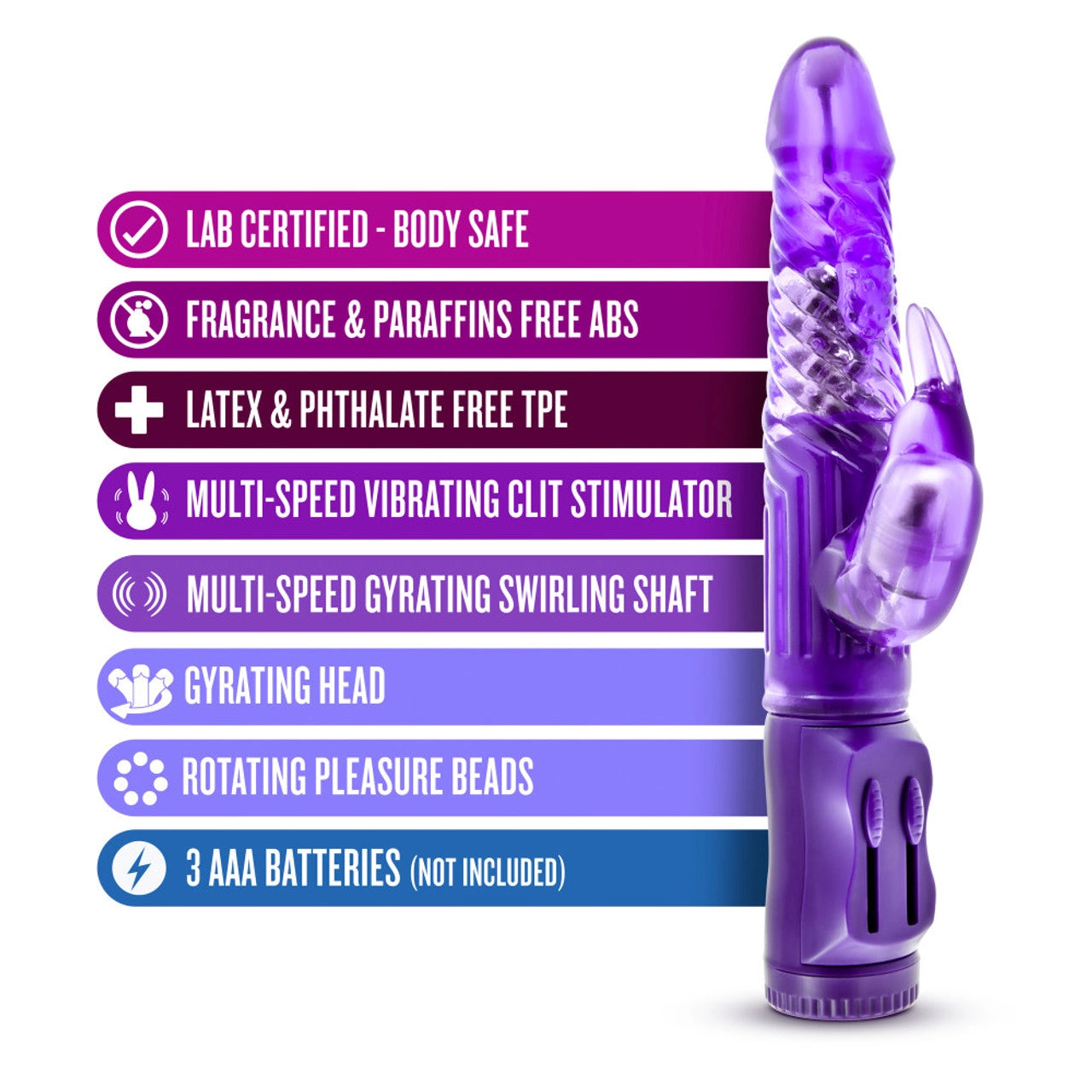 Vibrador Estimula Clitoris Vagina Principiante B Yours - Beginner's Bunny Purple