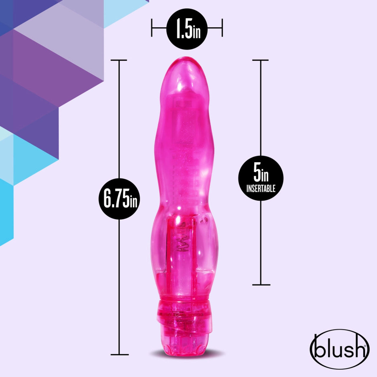 Vibrador Consolador Dildo Principiantes Muy Estimulante Naturally Yours - Bloom - Pink
