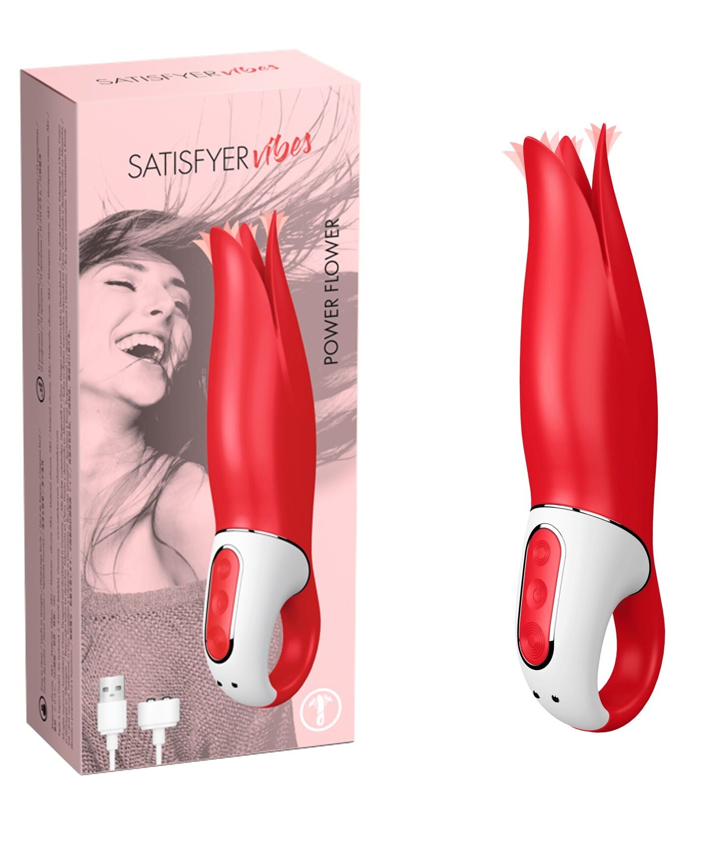 Vibrador Femenino Estimula Clitoris Satisfyer Vibes Rechargeable Power Flower