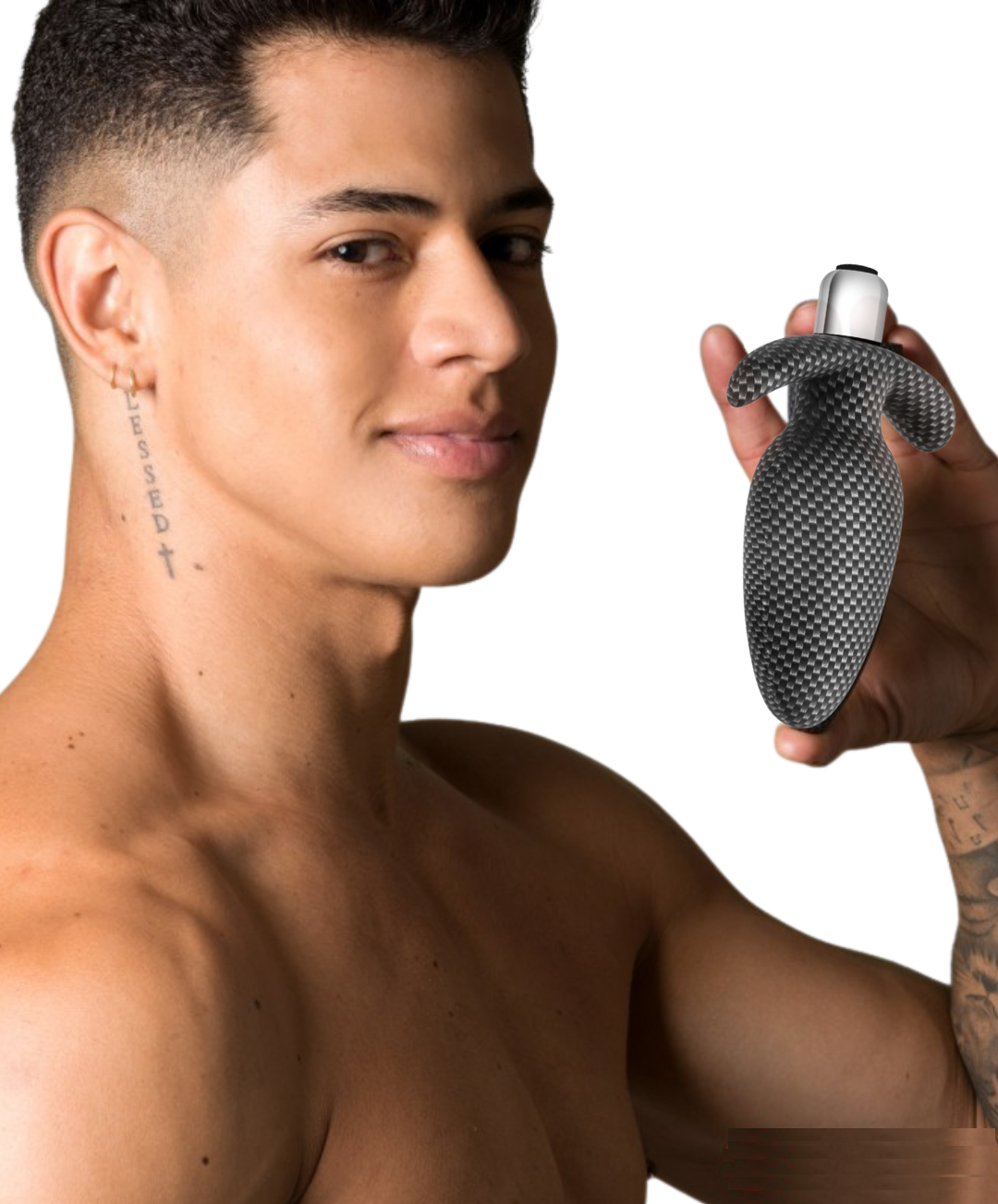 Plug Anal Estimulador Vibrador Anal Silicone Butt Plug Spark - Throttle AV-01 - Carbon Fiber