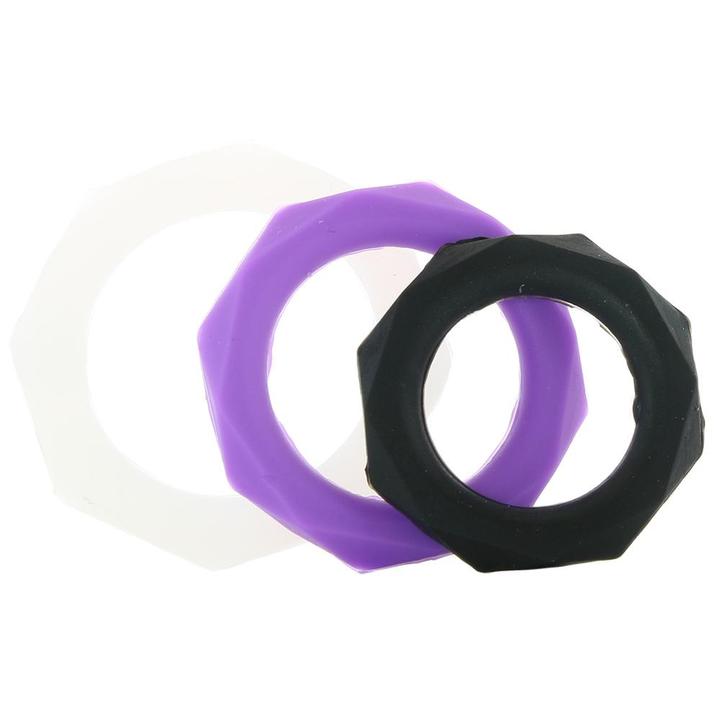 Anillo Silicon 3pz Cock Ring Pene Prolonga Erección C-Ringz Silicone Designer Stamina Set
