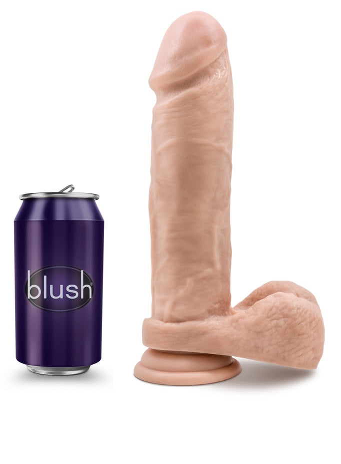 Dildo Realista Suave Grande Grueso 9.5puLG Au Naturel 24cm Au Naturel - 9.5 Inch Dildo with Suction Cup - Vanilla