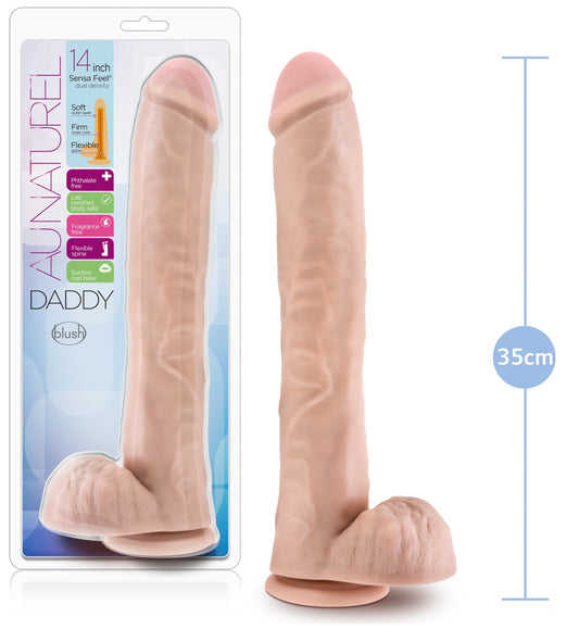 Dildo Grande 35cm Ventosa Suave Flexible Daddy - 14 Inch Sensa Feel Dual Density Dildo
