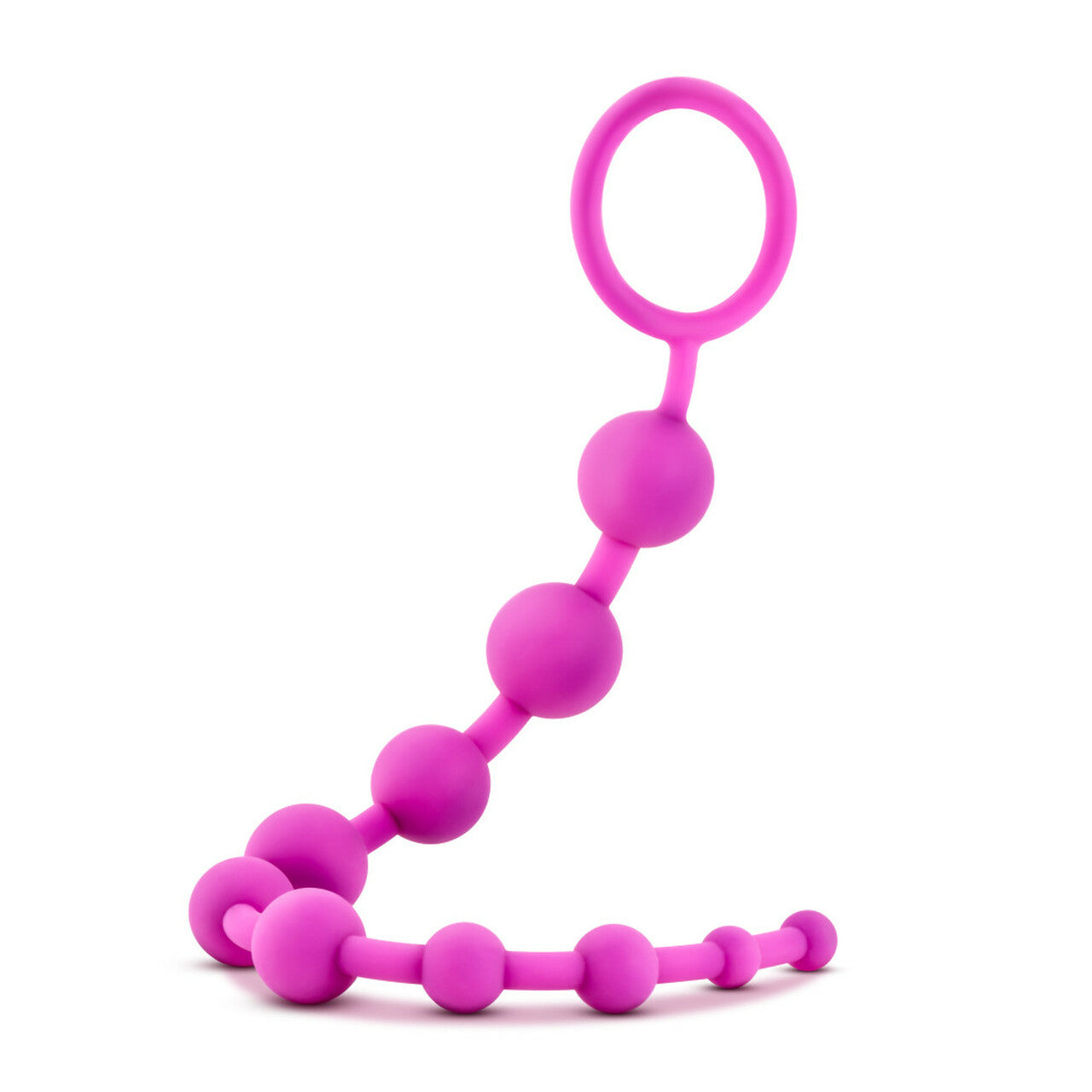 Plug Anal Silicon Principiantes Suave Y Flexible Luxe - Silicone 10 Beads - Pink