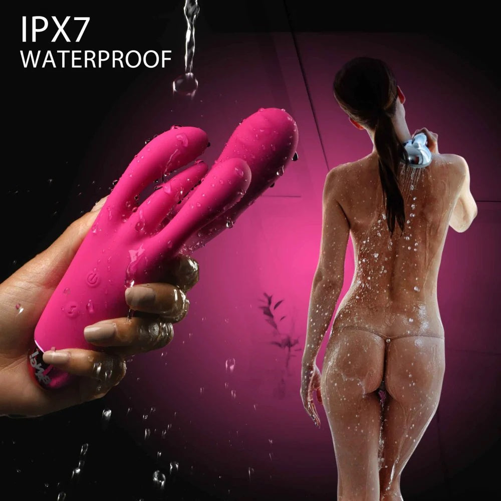 Triple Vibrador Estimulador Vaginal Clítoris Recargable Bang Triple Rabbit Vibrator - Pink
