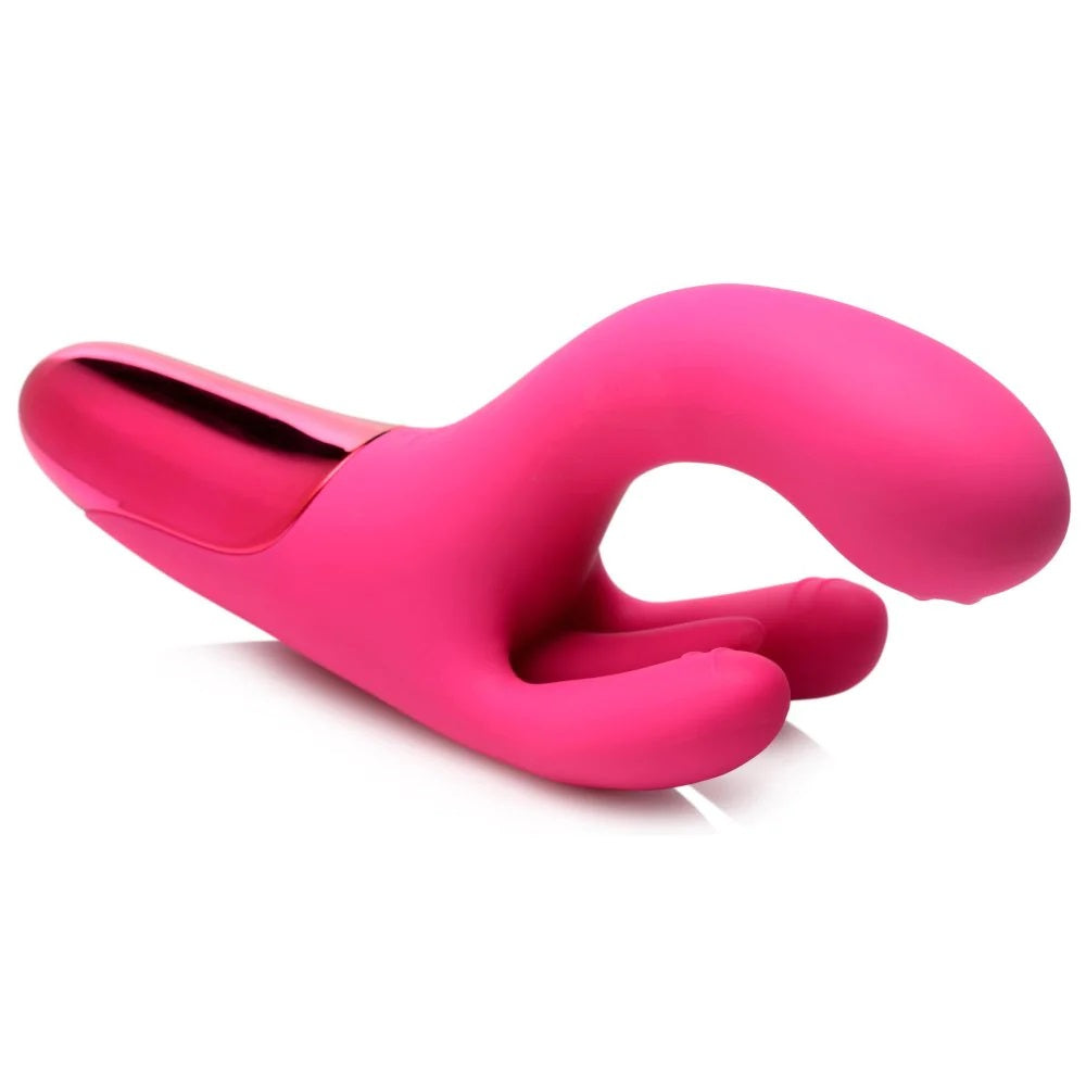 Triple Vibrador Estimulador Vaginal Clítoris Recargable Bang Triple Rabbit Vibrator - Pink