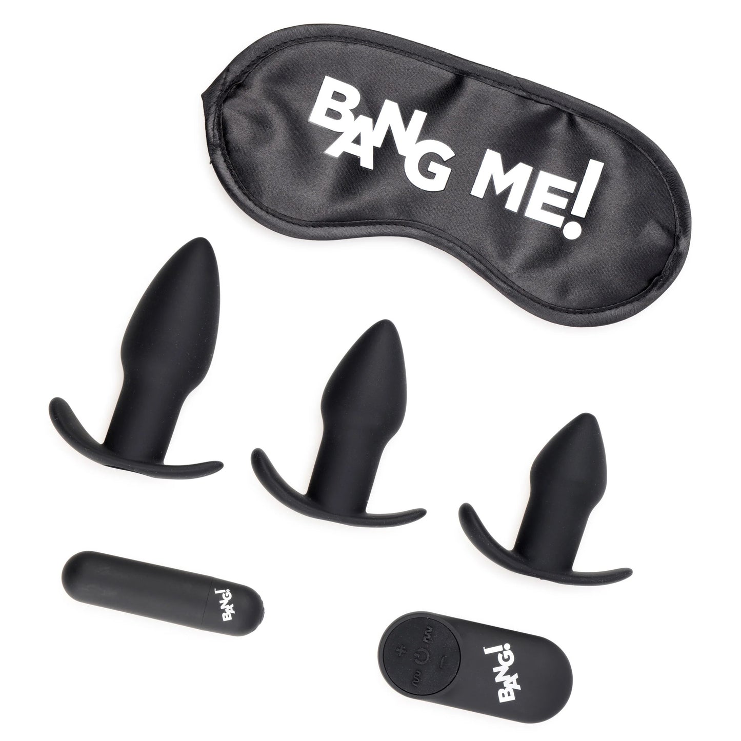 Plug Anal Vibrador Estimulador Set Principiante Bala Bang! BACKDOOR ADVENTURE REMOTE CONTROL 3 PIECE BUTT PLUG VIBE KIT