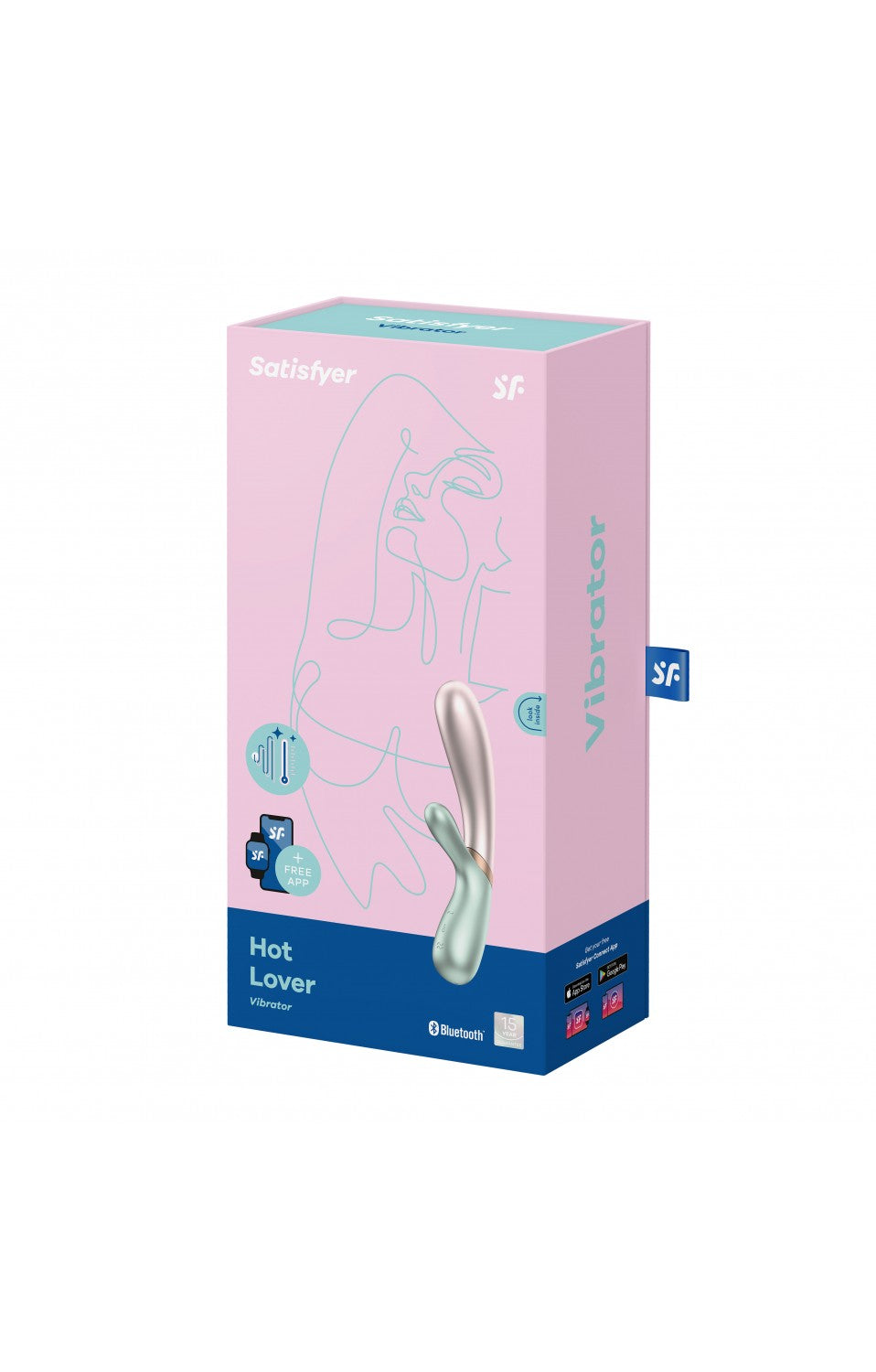 Vibrador Clitoris Punto G Control por App SATISFYER - HOT LOVER - GREEN