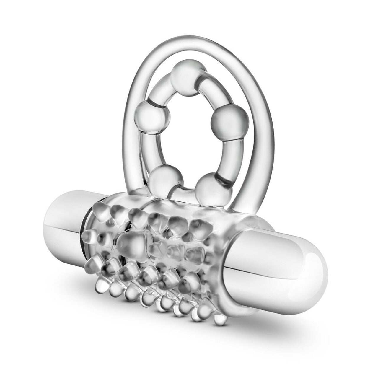 Anillo Vibrador De Retención Retardar Estimula Clítoris Stay Hard - Vibrating Super Clitifier - Clear