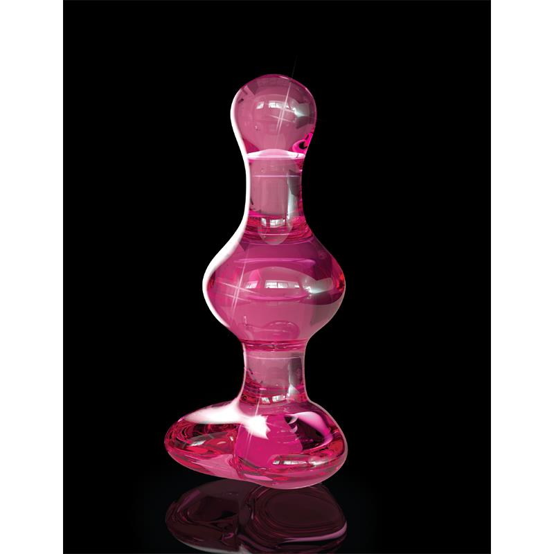 Plug Anal De Cristal, Hipoalergénico Elegante Icicles 75 Rosa