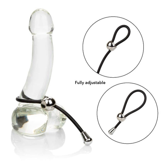 Anillo Pene Y Testiculos, Fuertes Erecciones Cock Ring Liga E-Z Cinch Silicone Lasso