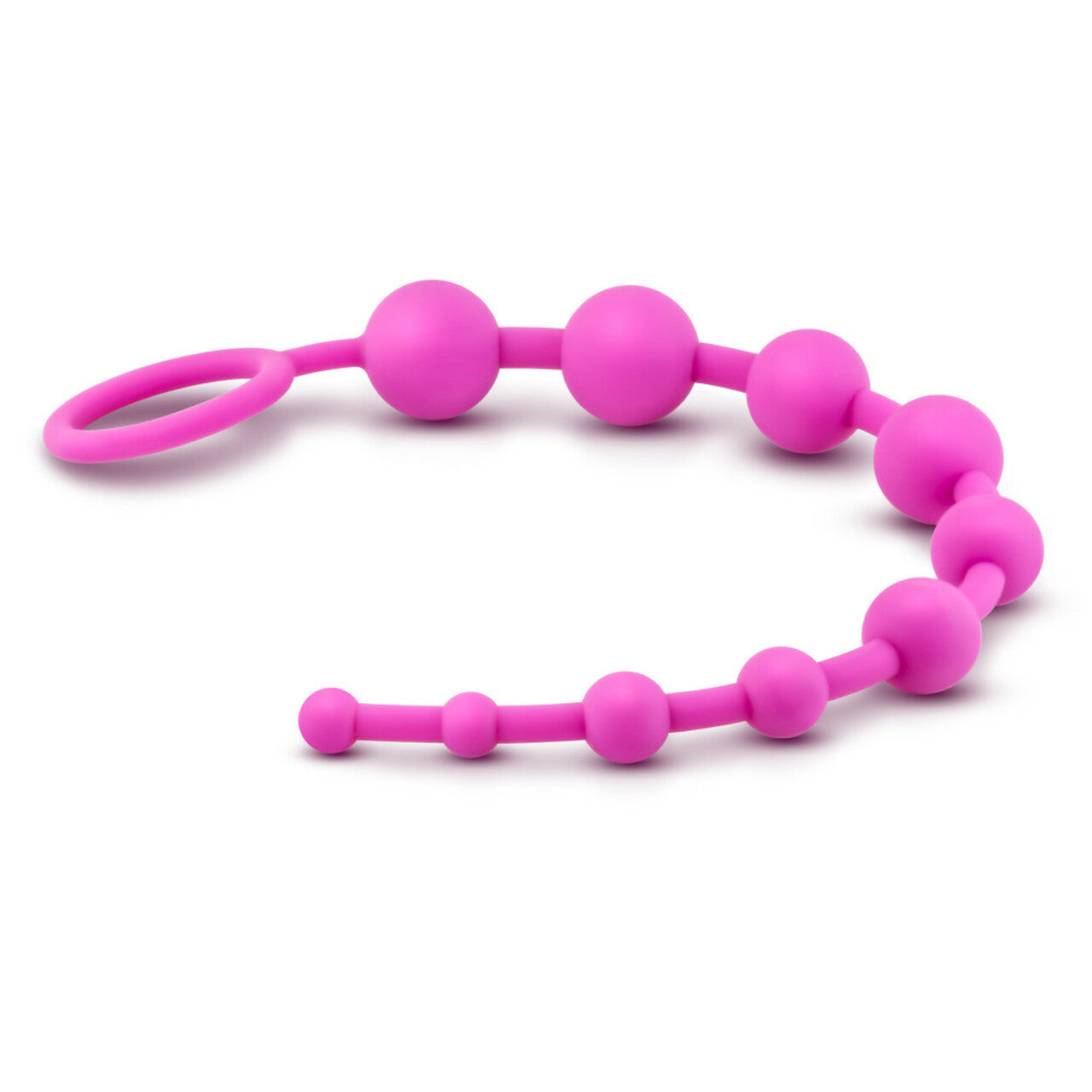 Plug Anal Silicon Principiantes Suave Y Flexible Luxe - Silicone 10 Beads - Pink