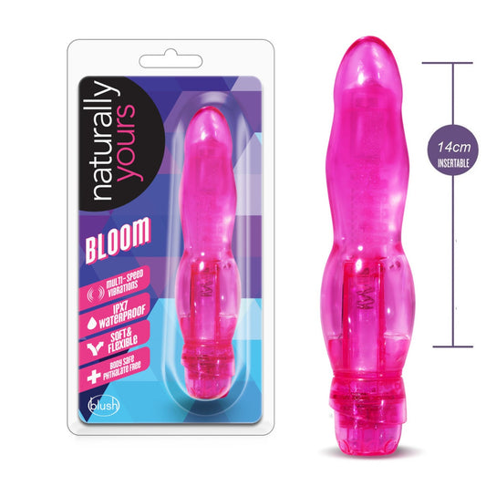 Vibrador Consolador Dildo Principiantes Muy Estimulante Naturally Yours - Bloom - Pink