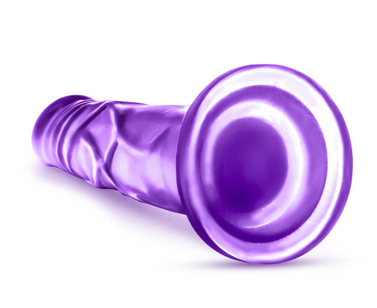 Dildo Consolador 15cm Realista Jelly Anal Vaginal B Yours - Sweet n Hard 5 - Purple