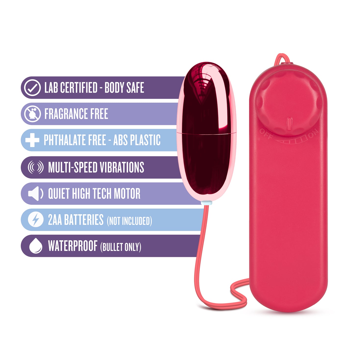 Vibrador Bala Vaginal Discreto Consolador Huevo B Yours – Power Bullet Cereza