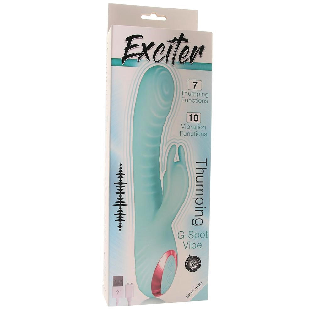 Vibrador Empuje Recargable Estimula Punto G Clitoris EXCITER THUMPING G-SPOT VIBE-