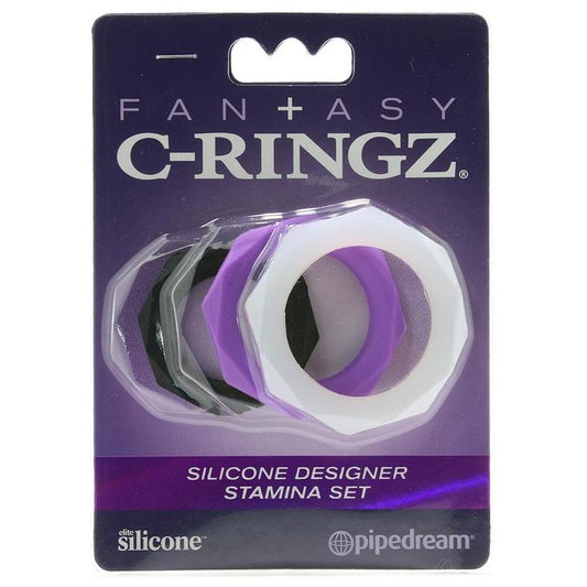 Anillo Silicon 3pz Cock Ring Pene Prolonga Erección C-Ringz Silicone Designer Stamina Set