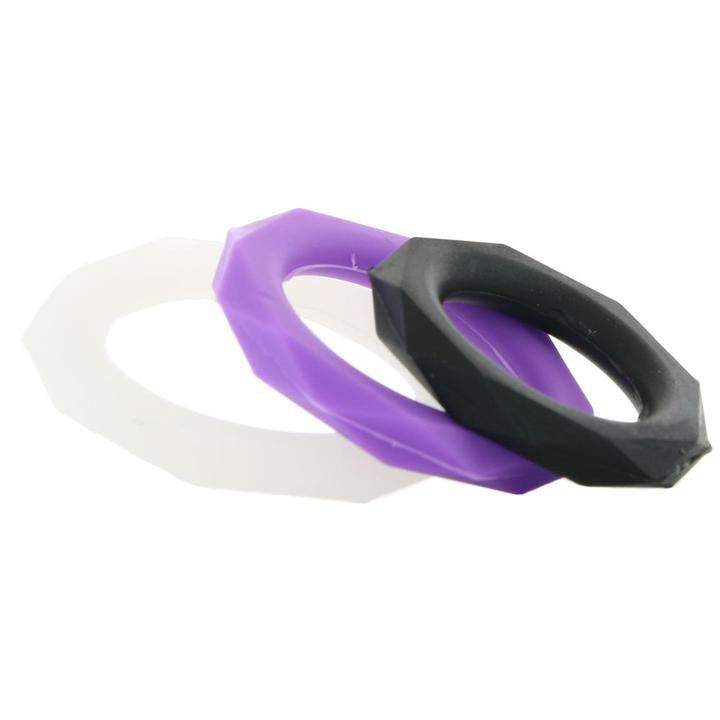 Anillo Silicon 3pz Cock Ring Pene Prolonga Erección C-Ringz Silicone Designer Stamina Set