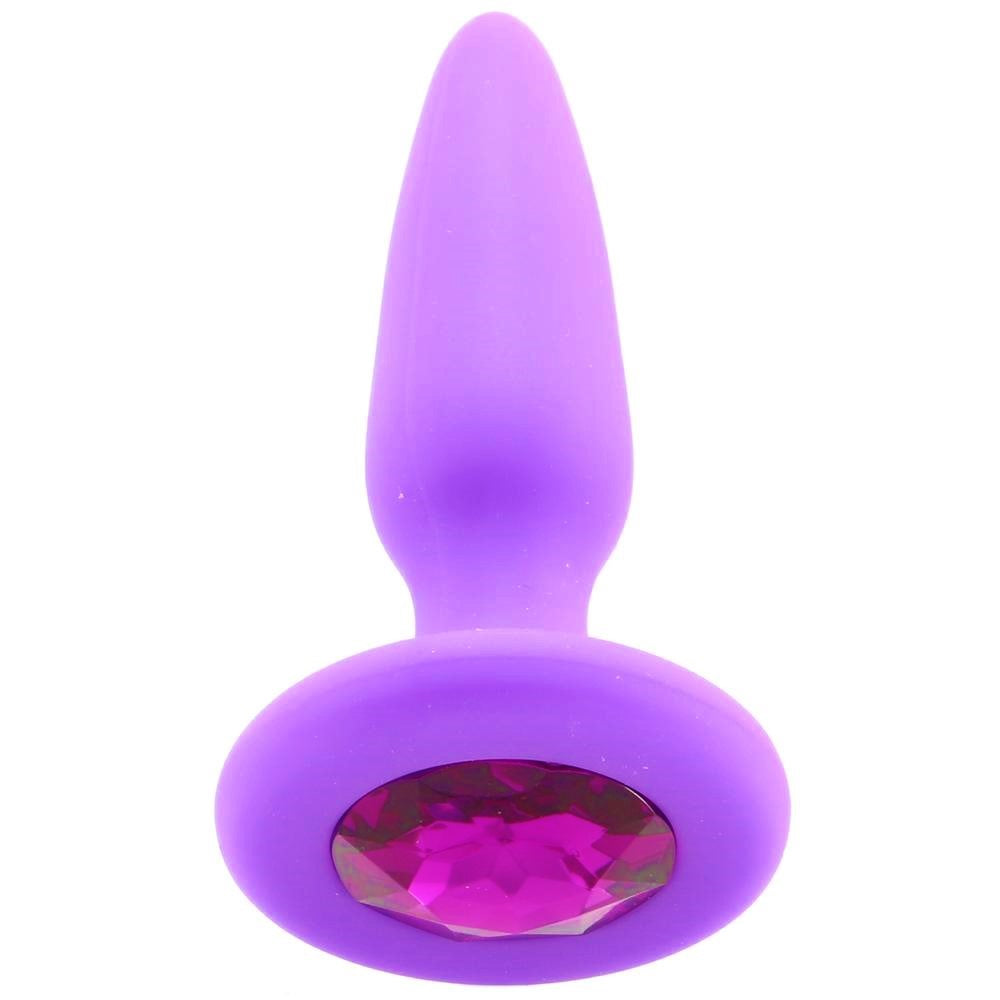 Plug Anal Silicona Sexo Anal Estimulante Principiante Glams Mini - Purple Gem