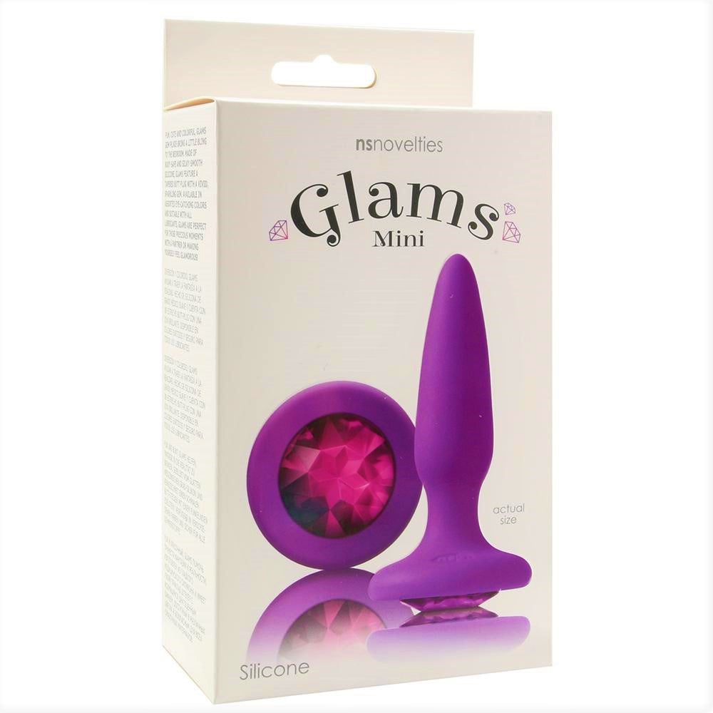Plug Anal Silicona Sexo Anal Estimulante Principiante Glams Mini - Purple Gem