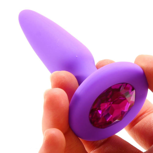 Plug Anal Silicona Sexo Anal Estimulante Principiante Glams Mini - Purple Gem